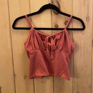 Cropped and cinched tank top